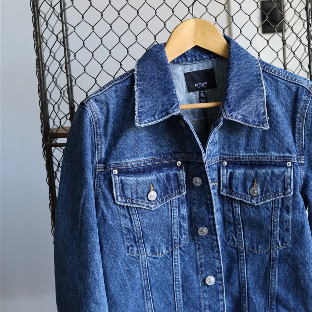 Hudson Jeans Cropped Trucker Denim Jacket